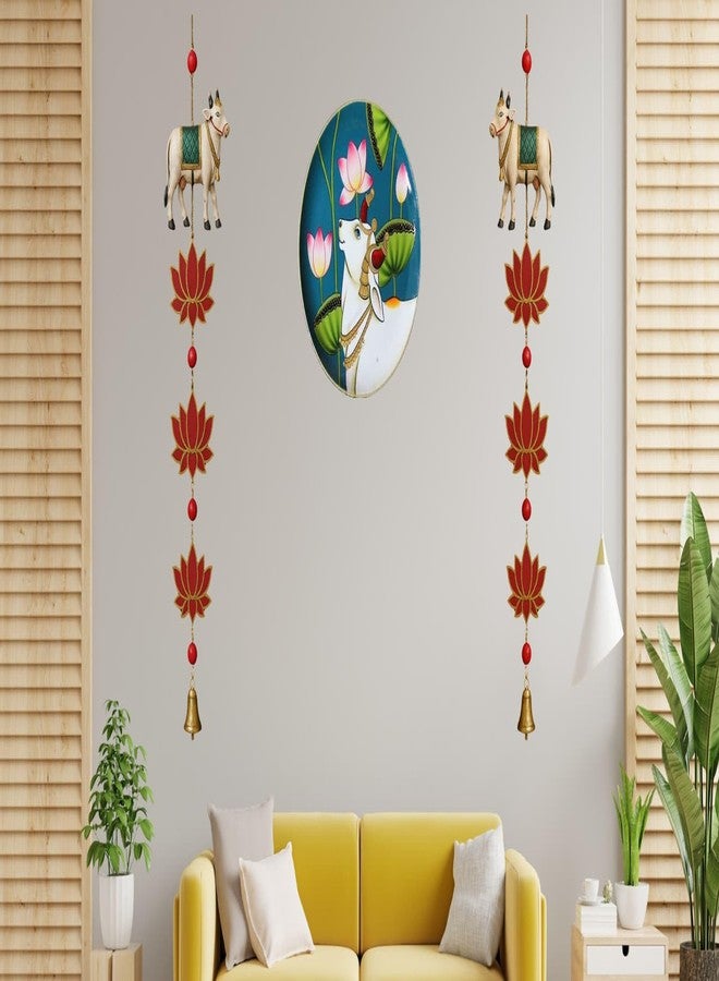 The brown box-DIY Pichwai Art Kit for Kids, Adults & Beginners - Pichwai Cow & Lotus DIY Wall Hanging Craft Kit with MDF Boards, 8 Acrylic Colors (incl. Gold & Silver), Accessories & Video Tutorial - Image 4